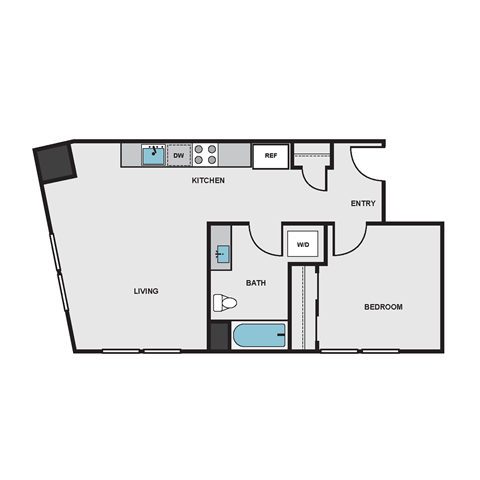A6E Floor Plan at Eleanor H16 Apartments